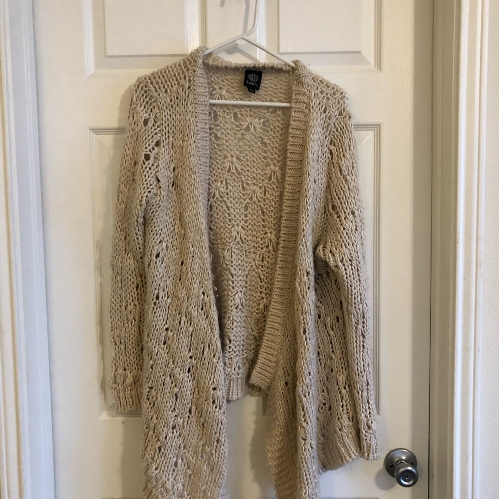 Bobeau open knit sweater